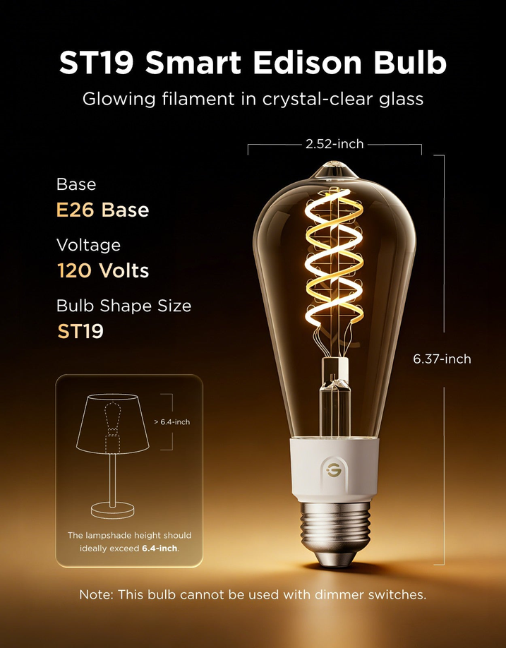 Govee Smart Edison Light Bulb E27